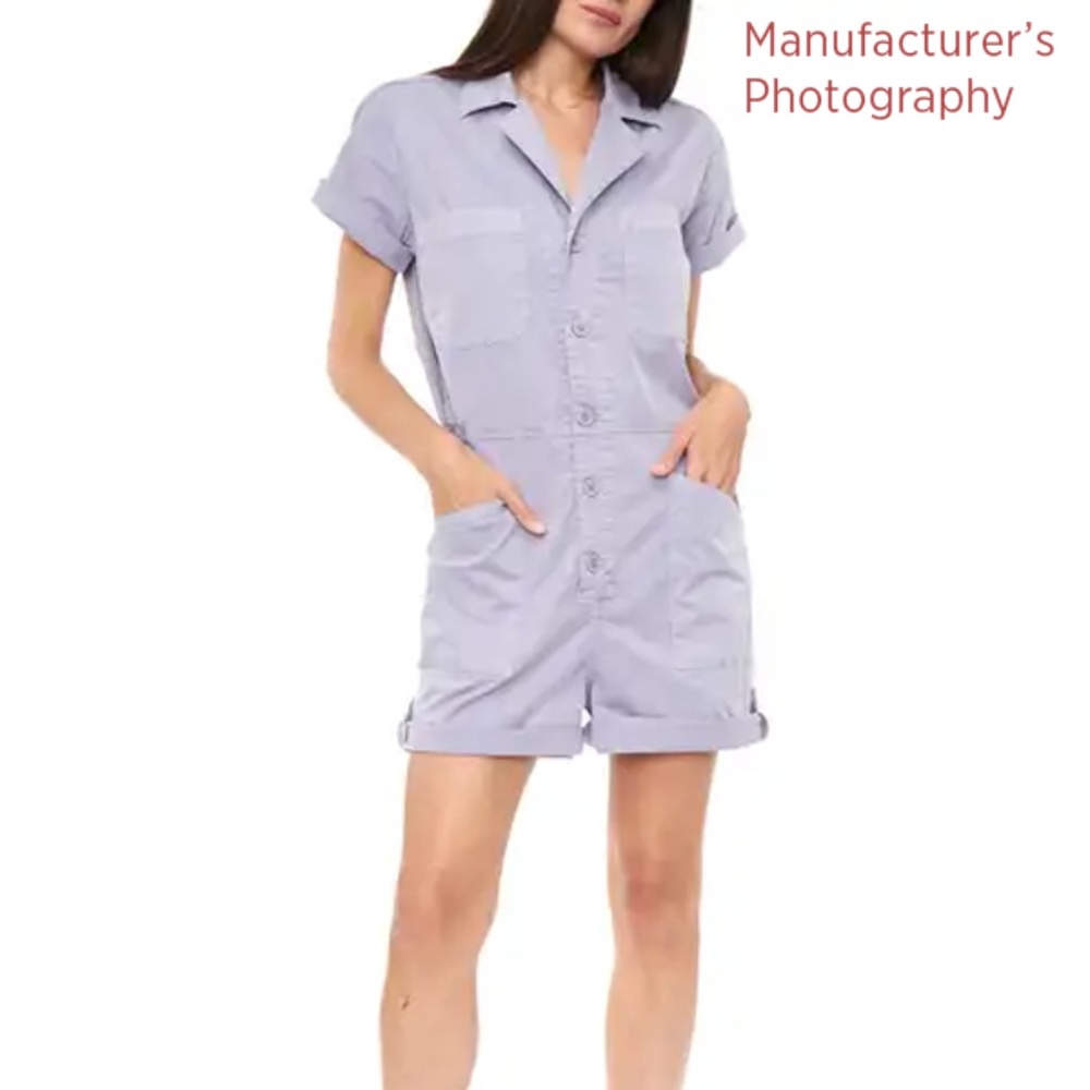 Pistola Sky Blue Short Sleeve Romper